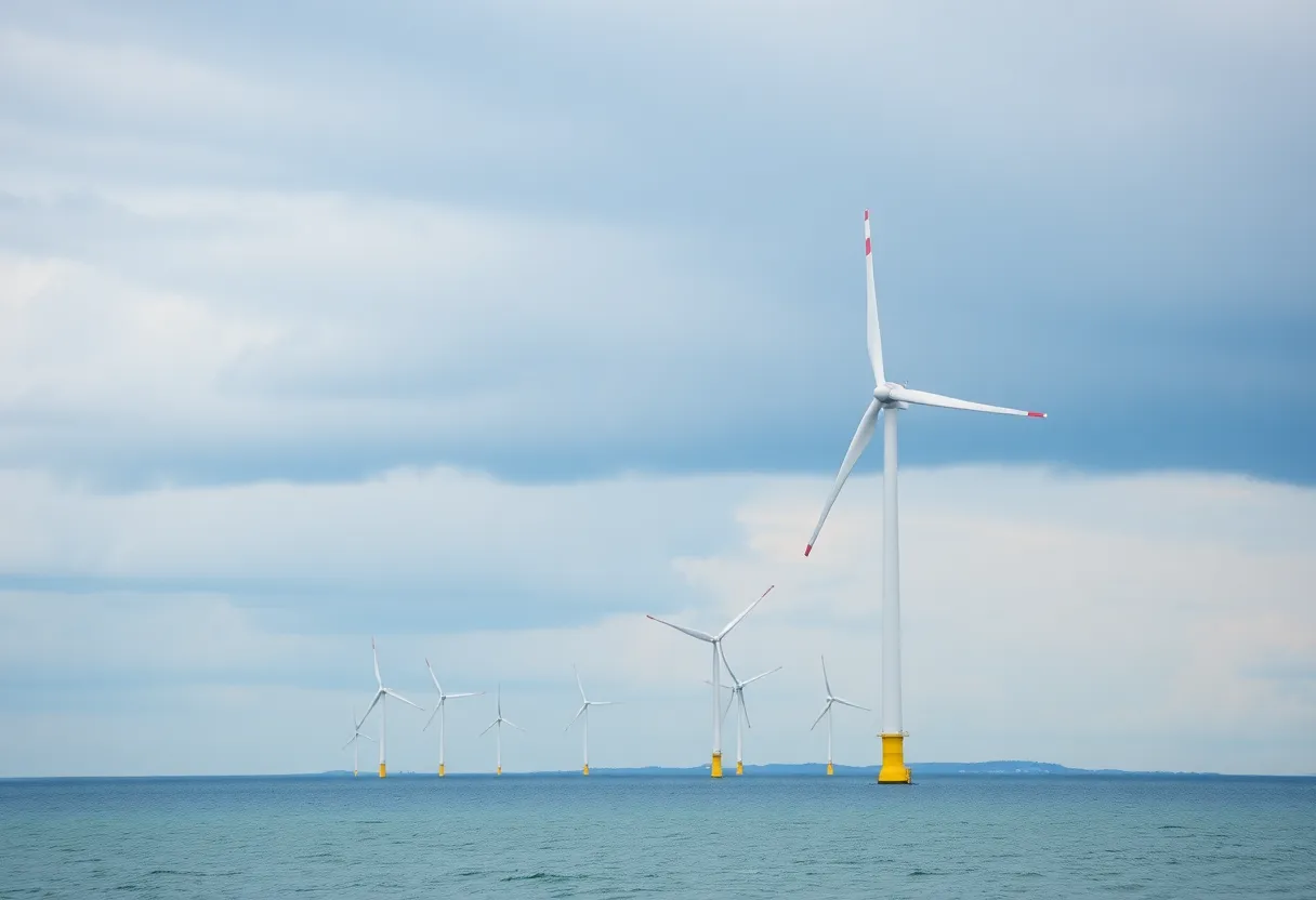Offshore wind turbines in Rhode Island