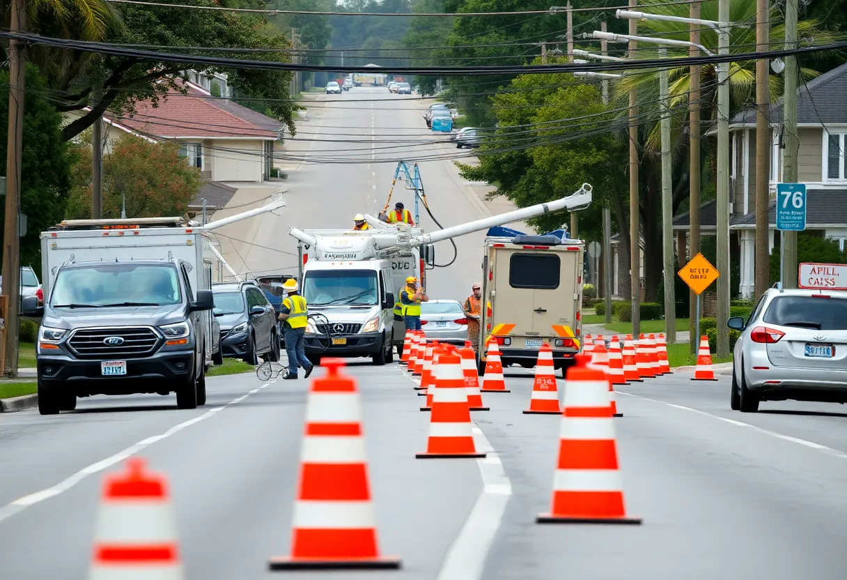Traffic disruption on Route 6 in Seekonk due to downed wires