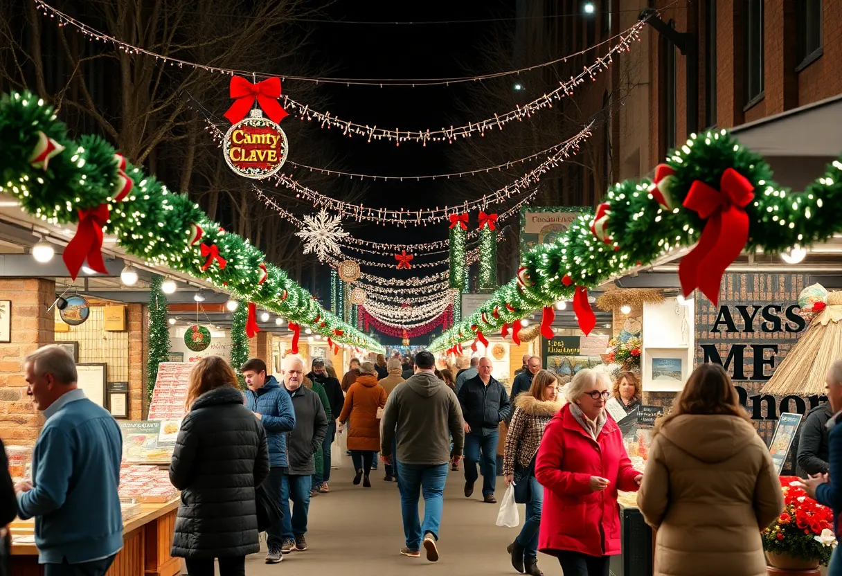 Marketplace showcasing local vendors for Small Business Saturday