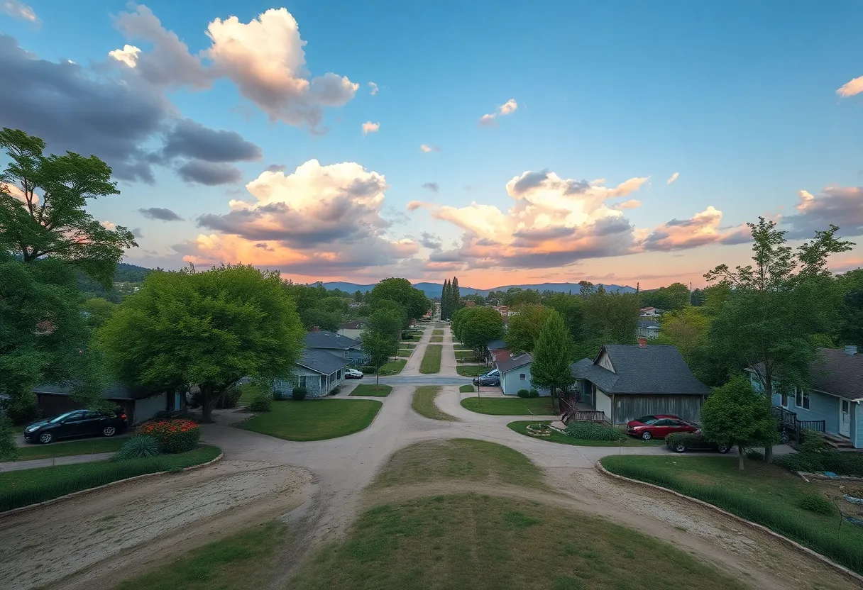 A tranquil community scene representing the legacy of Lori-Ann Hart