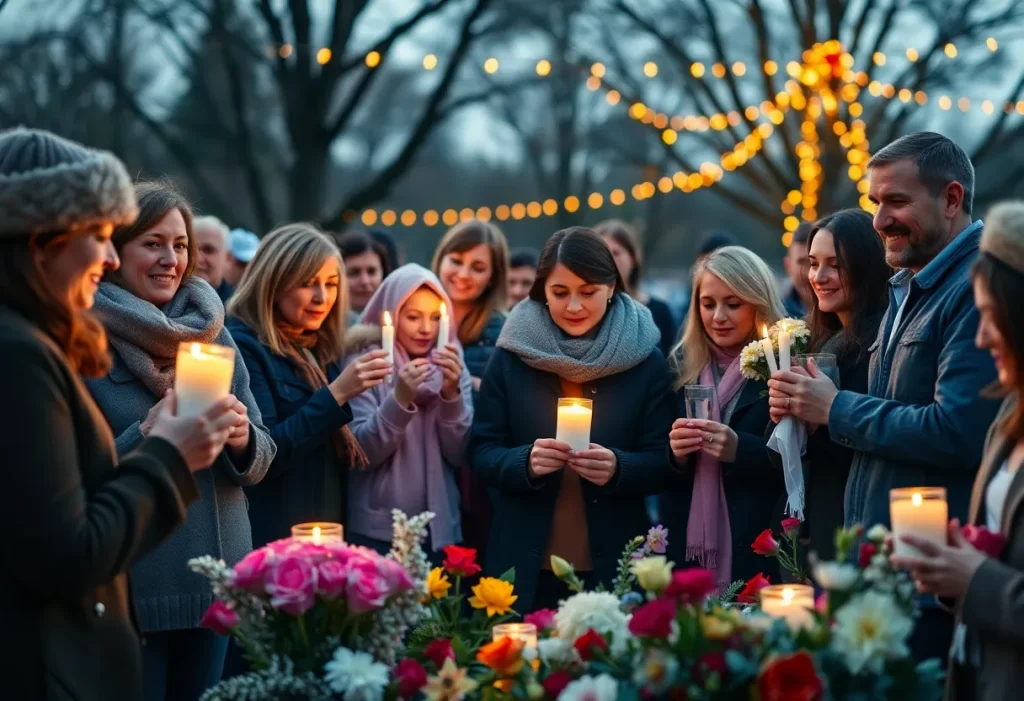 Community members gathered to honor lost loved ones