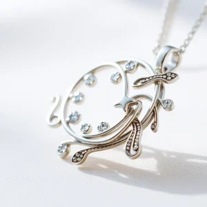 Intricate silver jewelry design by Fred Barrows