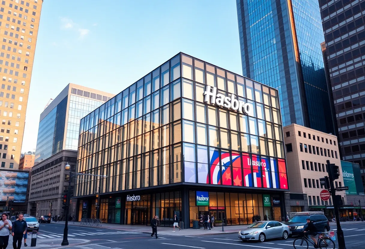 Hasbro corporate building in Boston's Seaport District
