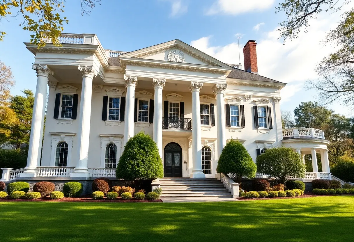 Historic Providence estate with Greek Revival architecture
