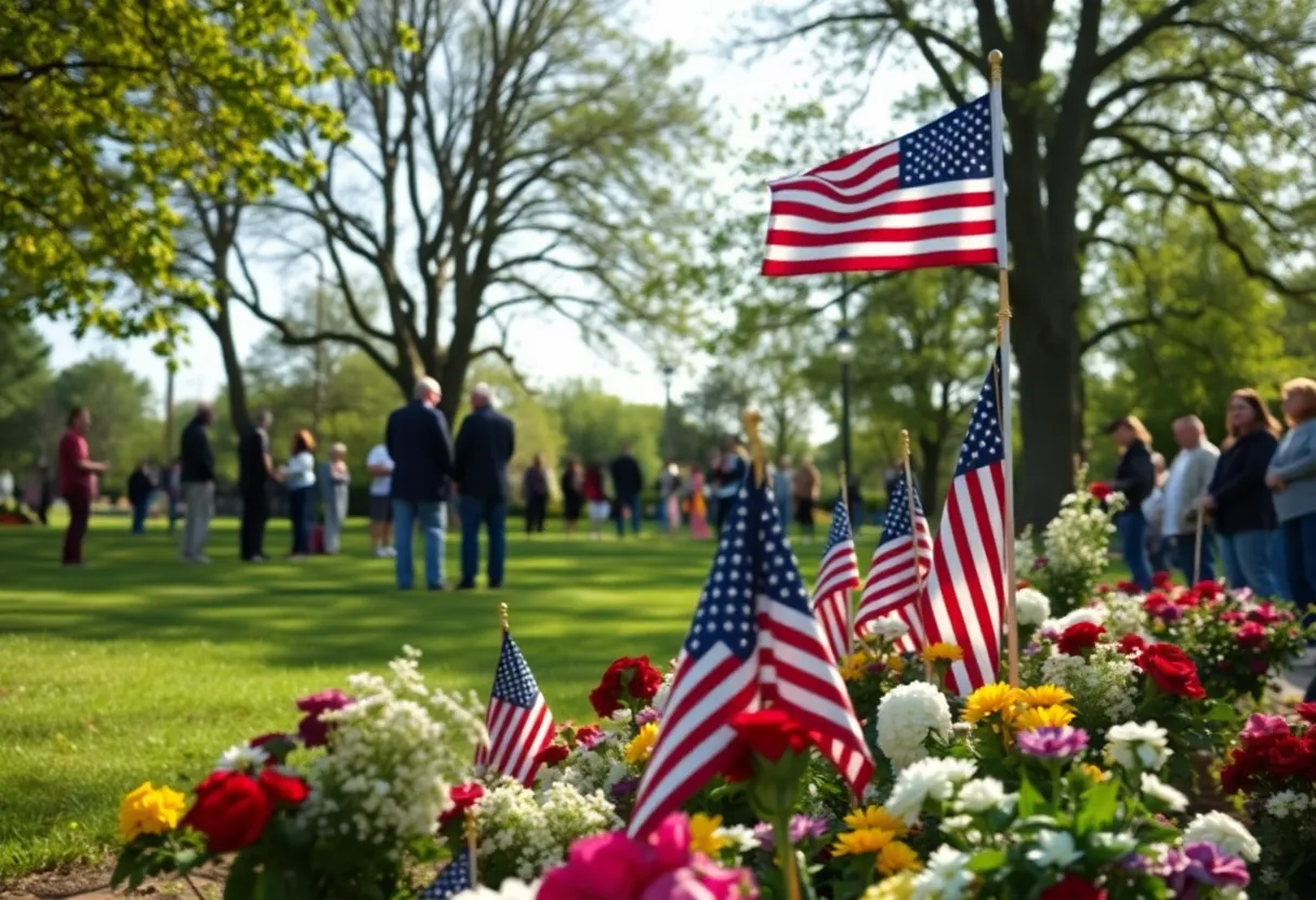 Community gathering honoring veteran Lawrence Poirier