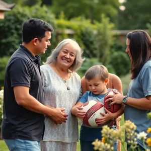 Tribute image for Max Burton Dressler showcasing a loving family gathering.