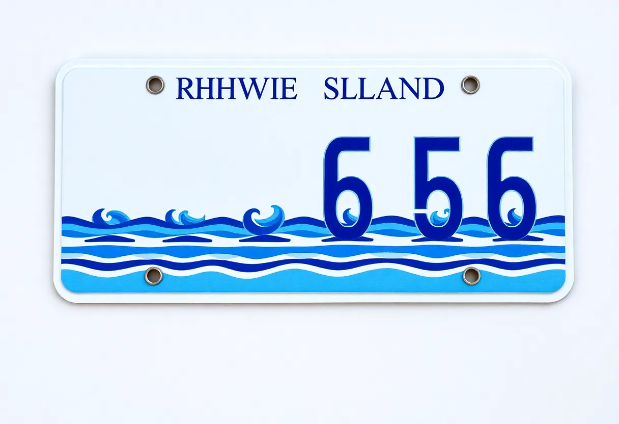 New ocean-themed license plate design for Rhode Island vehicles
