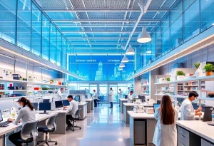 Exterior view of Ocean State Labs in Providence.