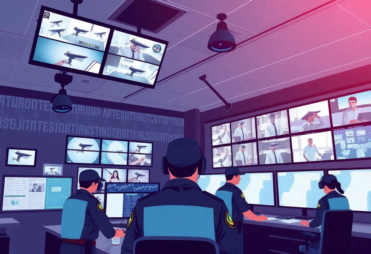 Inside look of Providence's Real Time Crime Center with surveillance monitors