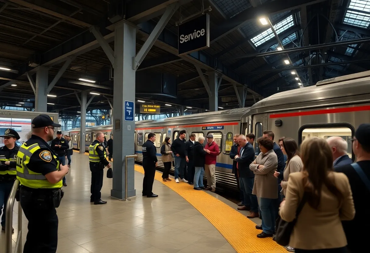 Police presence at Central Station in Providence after a shooting incident