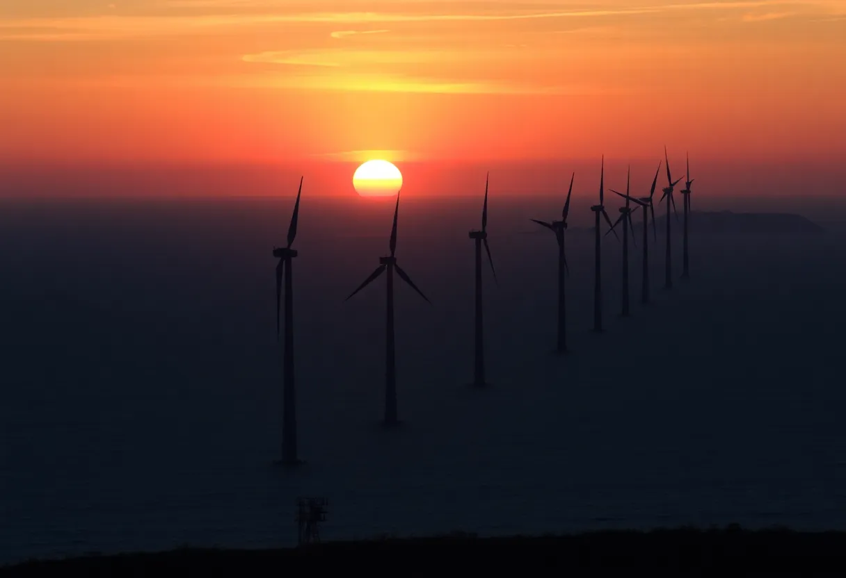 Offshore wind turbines in Rhode Island