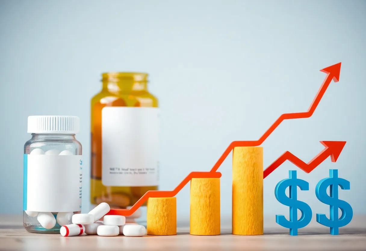 Illustration of rising health insurance costs in Rhode Island