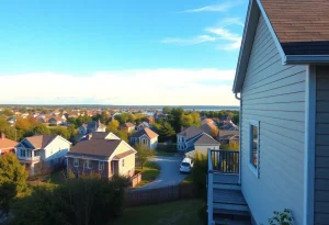 Suburban neighborhood in Rhode Island
