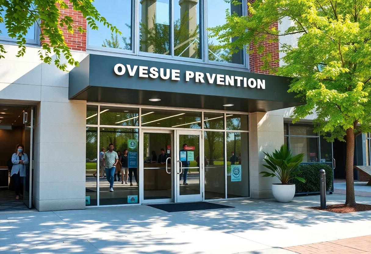 Exterior view of the Rhode Island overdose prevention center