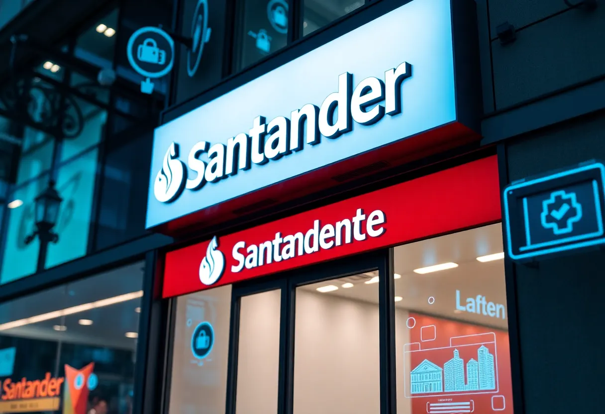 Announcement of Santander Bank branch closures