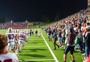 Exciting moment from a high school football game in Charlotte