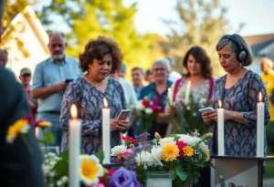 Community members gather to honor the memory of beloved residents