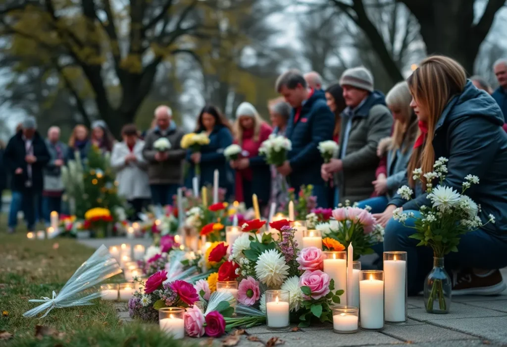 Community members gathered to remember Ann Moccia