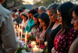 Community members gather to honor the memories of local figures.