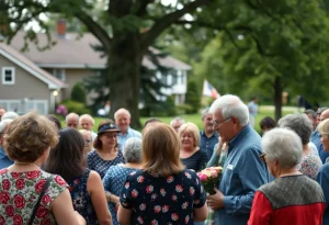 Gathering of friends and family in memory of Robert Allan MacLellan