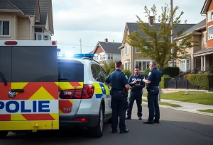 Police operation in Cranston neighborhood
