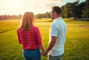 A beautiful golf course symbolizing love and community