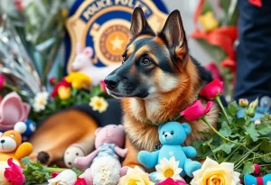 Memorial for retired K9 officer Chiko