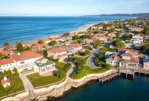 Luxury homes in a coastal community facing new property taxes