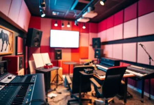 Memorial tribute to Mark DiPrete in a music studio