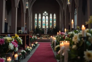 A peaceful church setting for memorial services
