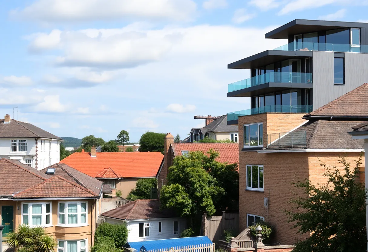 Historic and modern homes in Mount Hope neighborhood