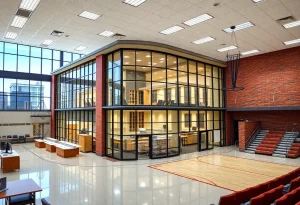 Render of the modernized Mount Pleasant High School