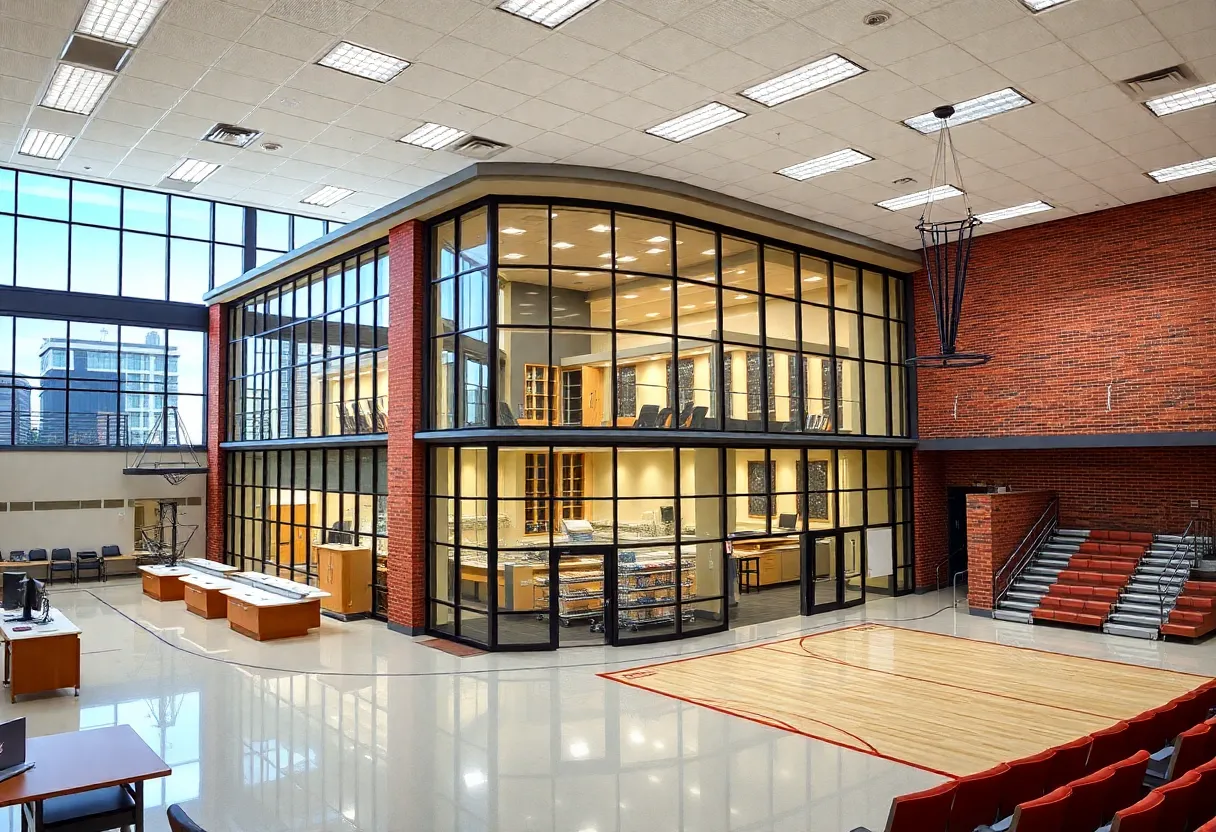 Render of the modernized Mount Pleasant High School