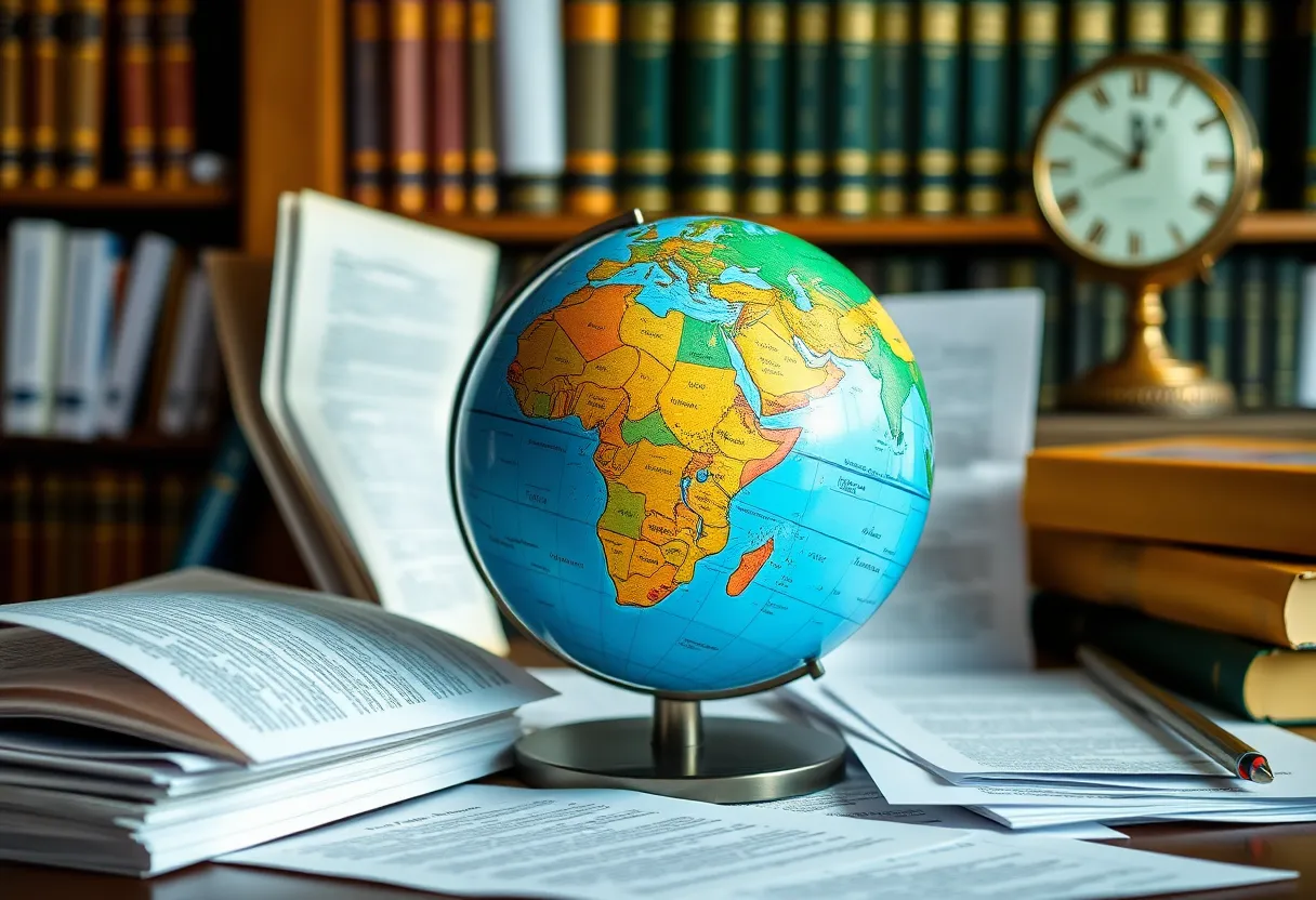 Books and research materials on organized crime