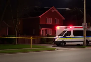 Police investigation at a residential property in Providence