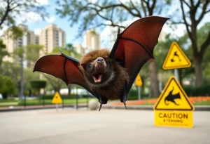 Rabid bat captured in urban area of Providence