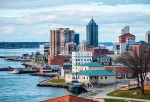 Economic landscape of Rhode Island depicting job market and housing trends