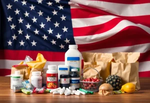 Conceptual image depicting consumer goods affected by tariffs