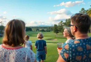 A peaceful golf course representing a tribute to a cherished veteran.