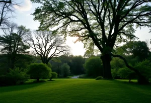 Serene landscape of Warwick, RI symbolizing remembrance