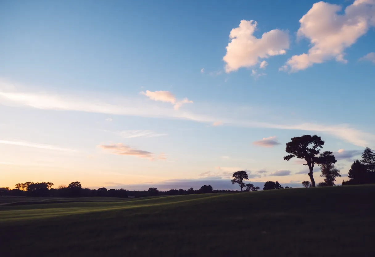 Golf course setting in Longwood, Florida with a bright atmosphere