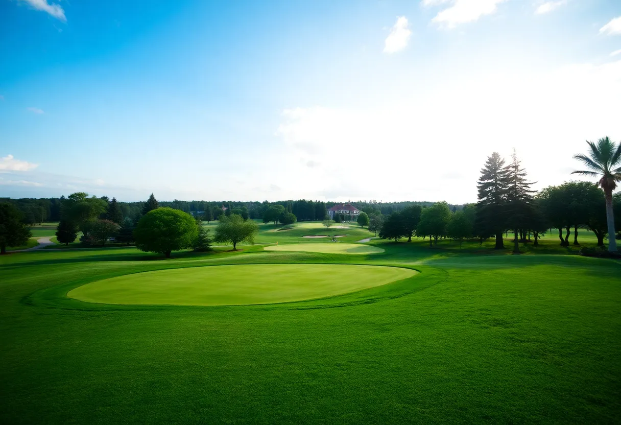 Golfers at Wanumetonomy Golf & Country Club during an amateur qualifier.