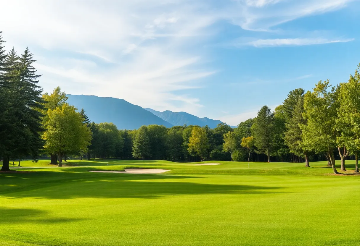 A beautiful view of the Stellenbosch golf course