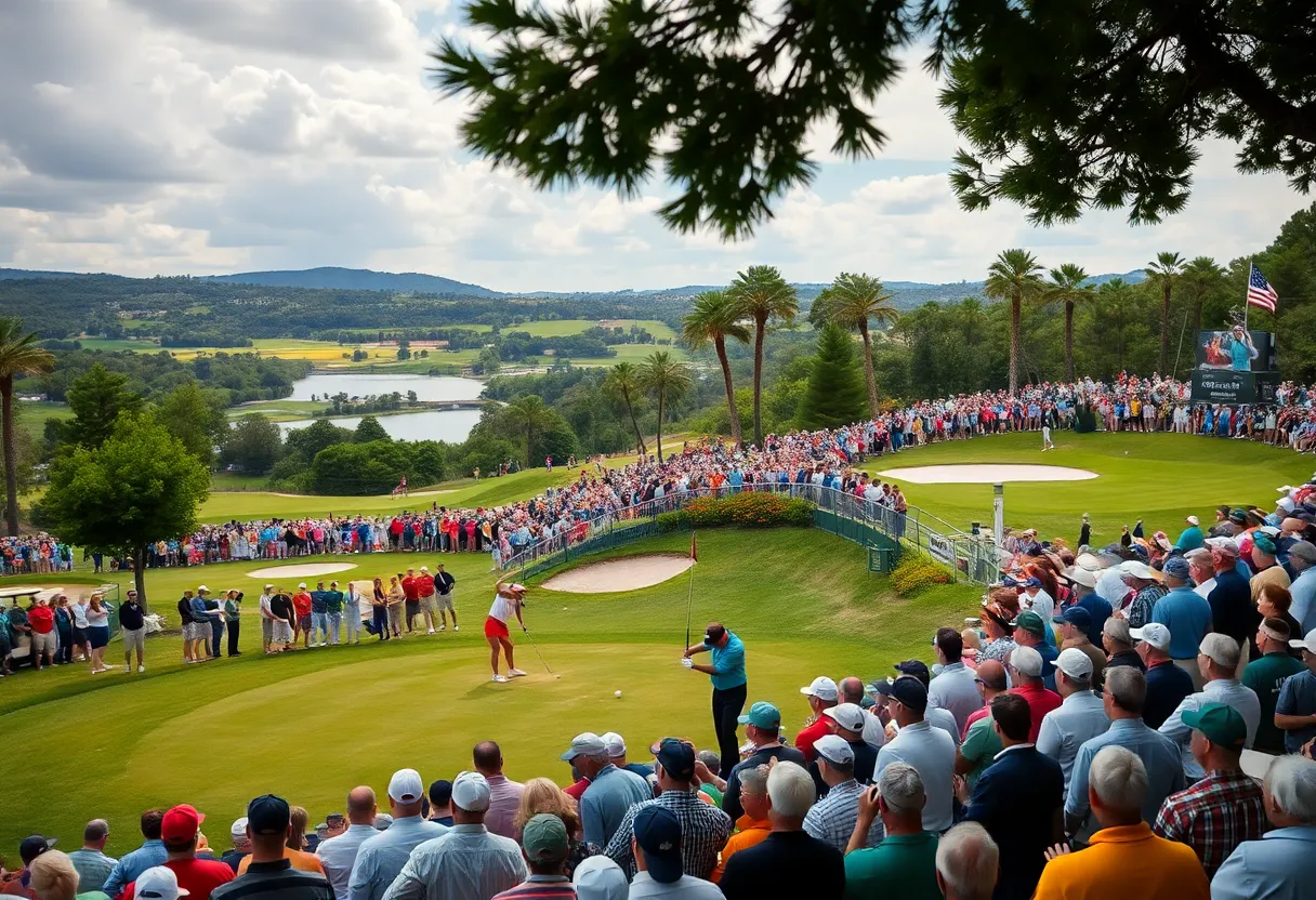 Crowd enjoying the WM Phoenix Open at TPC Scottsdale