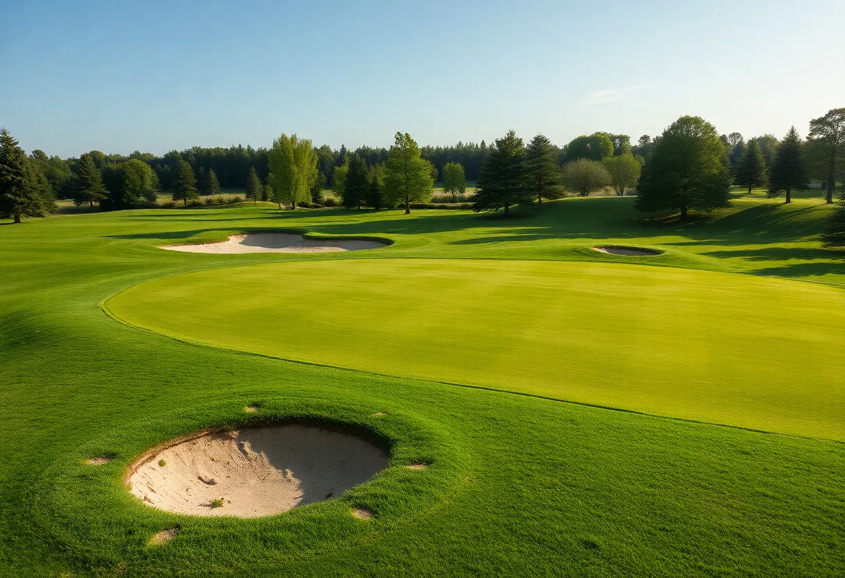 Scenic view of Kirkbrae Country Club's golf course