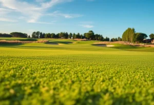 Golf tournament scene at TPC Sawgrass