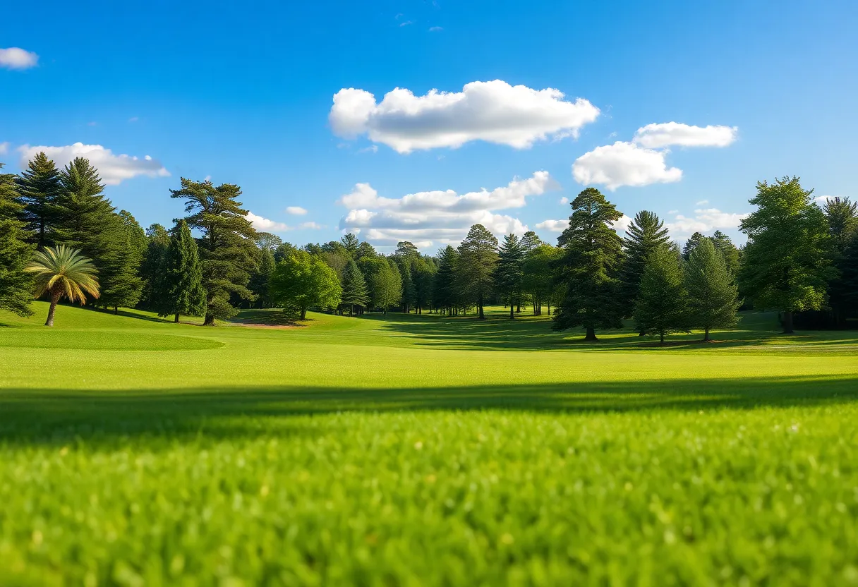 Golfers competing at the Cutter Creek Intercollegiate tournament