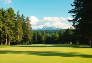 Golfers competing at Columbia Spring Invitational
