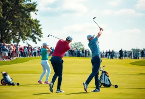 Harding Bisons competing at the Shadow Valley Invitational.