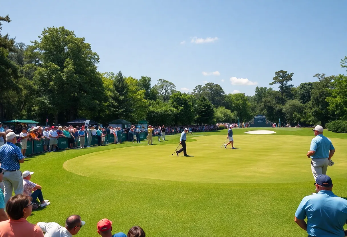 Golf tournament at Memorial Park in Houston